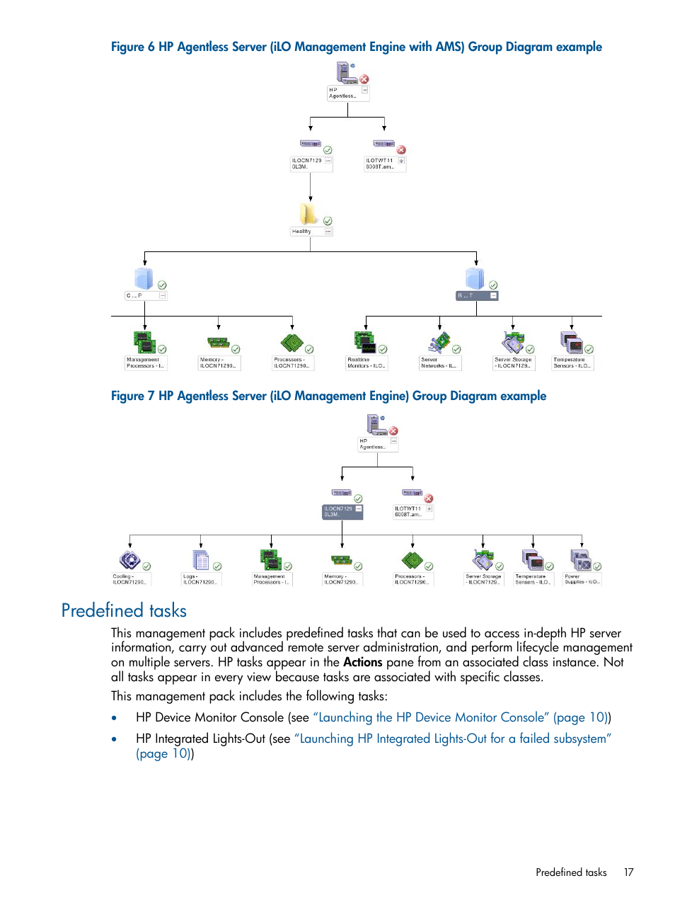 Predefined tasks | HP OneView for Microsoft System Center User Manual | Page 17 / 37