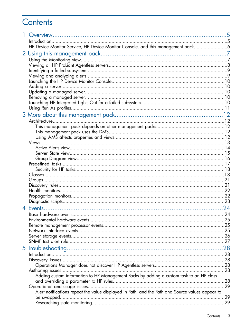 HP OneView for Microsoft System Center User Manual | Page 3 / 37