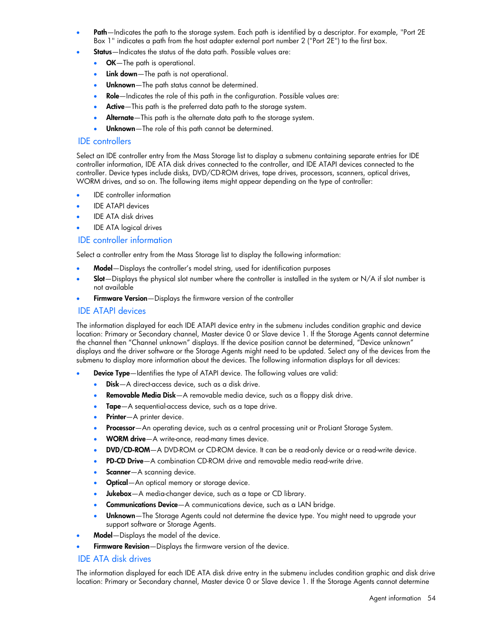 HP ProLiant DL380 G5 Server User Manual | Page 54 / 98