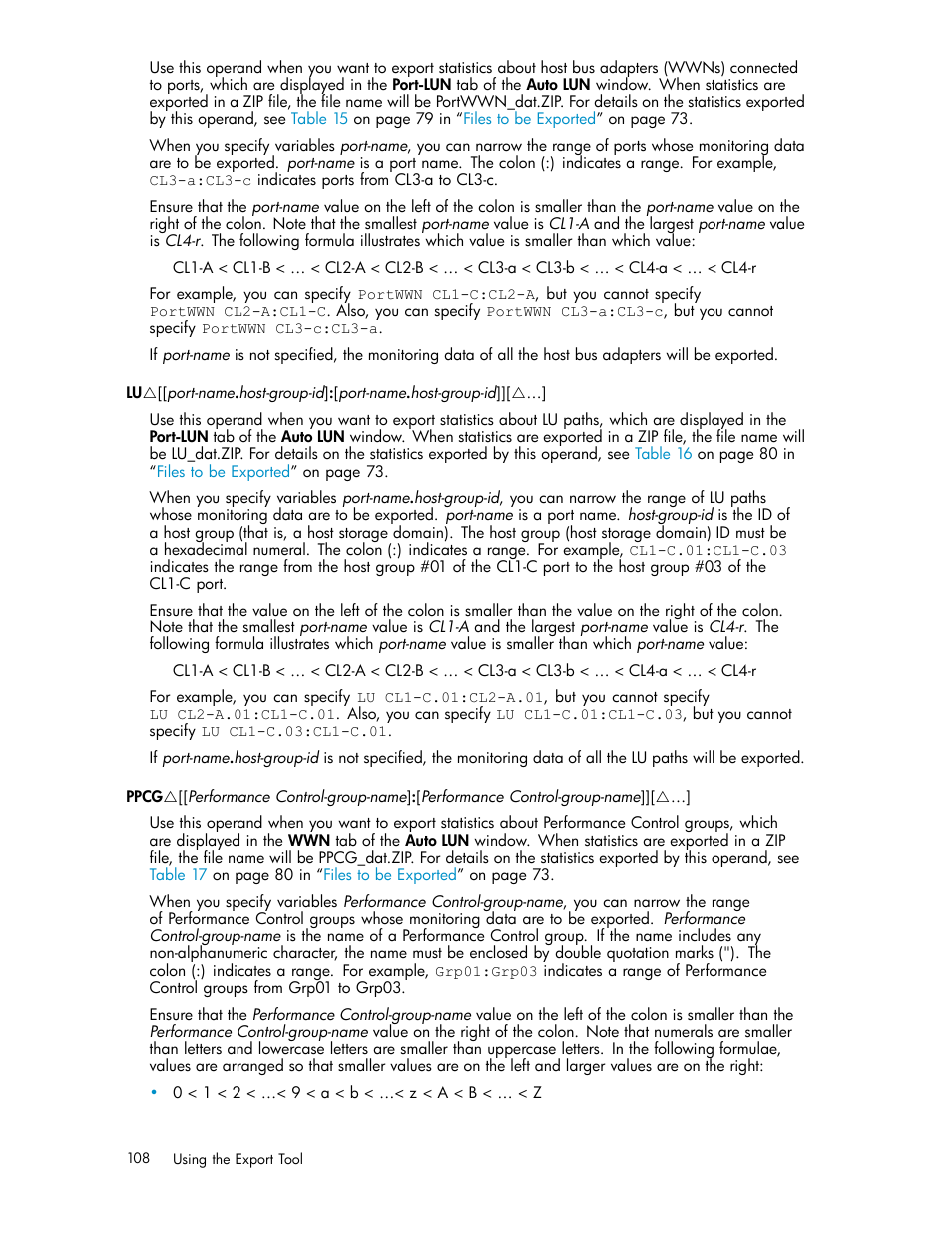 HP XP Array Manager Software User Manual | Page 108 / 129