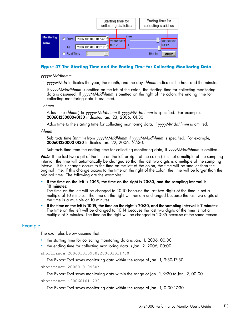 Example | HP XP Array Manager Software User Manual | Page 113 / 129