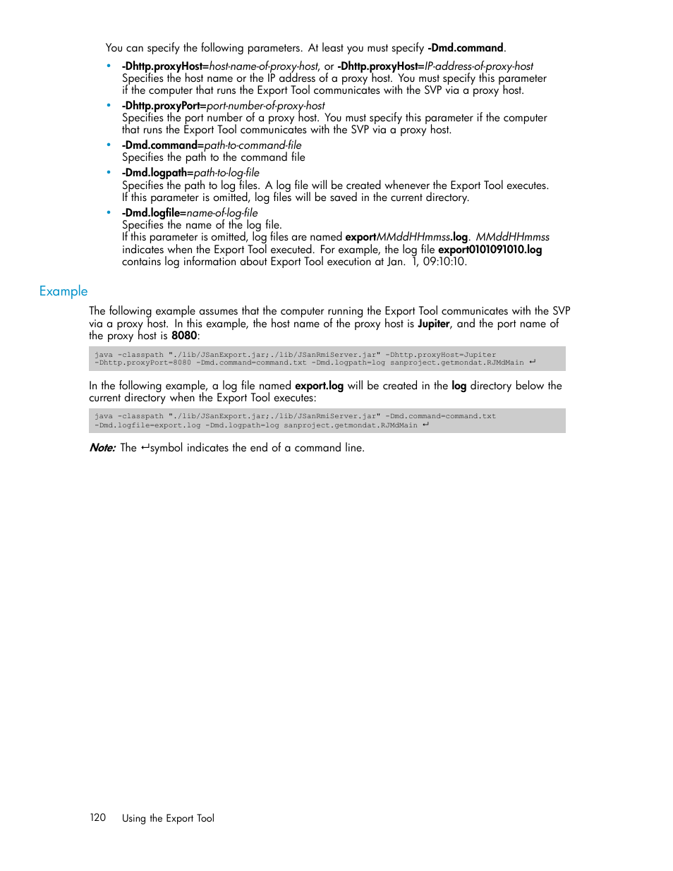 Example | HP XP Array Manager Software User Manual | Page 120 / 129