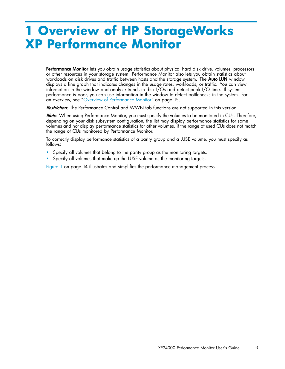 HP XP Array Manager Software User Manual | Page 13 / 129
