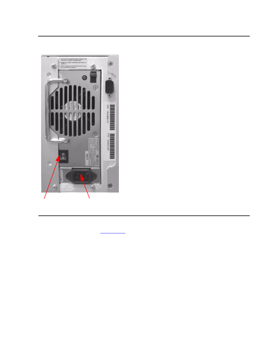 Figure 3-1, View of power switch and power receptacle | HP NonStop G-Series User Manual | Page 24 / 74