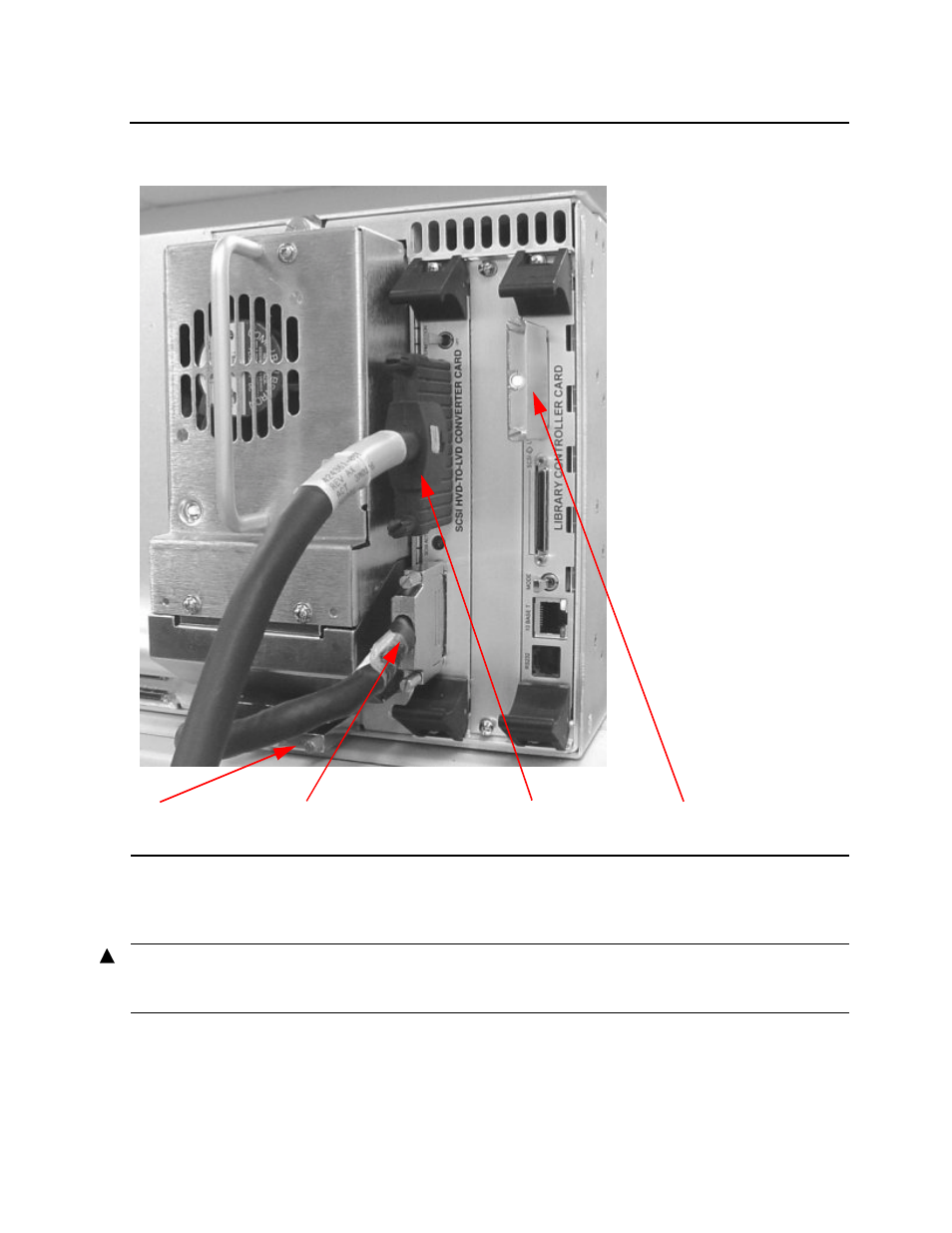 Figure 3-3, Rear view of tape drive | HP NonStop G-Series User Manual | Page 26 / 74