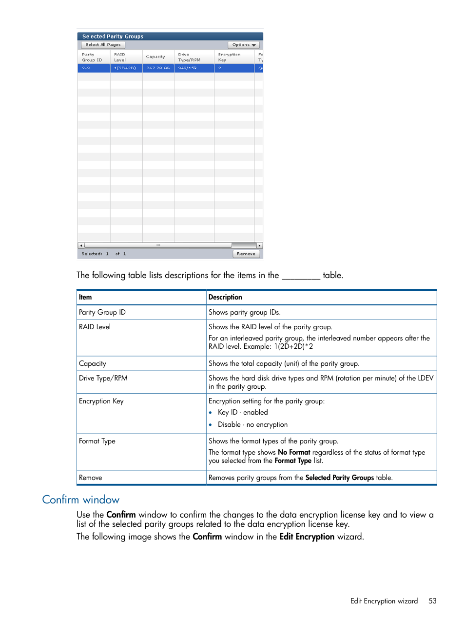 Confirm window | HP StorageWorks XP Data Integrity Check XP Software User Manual | Page 53 / 56