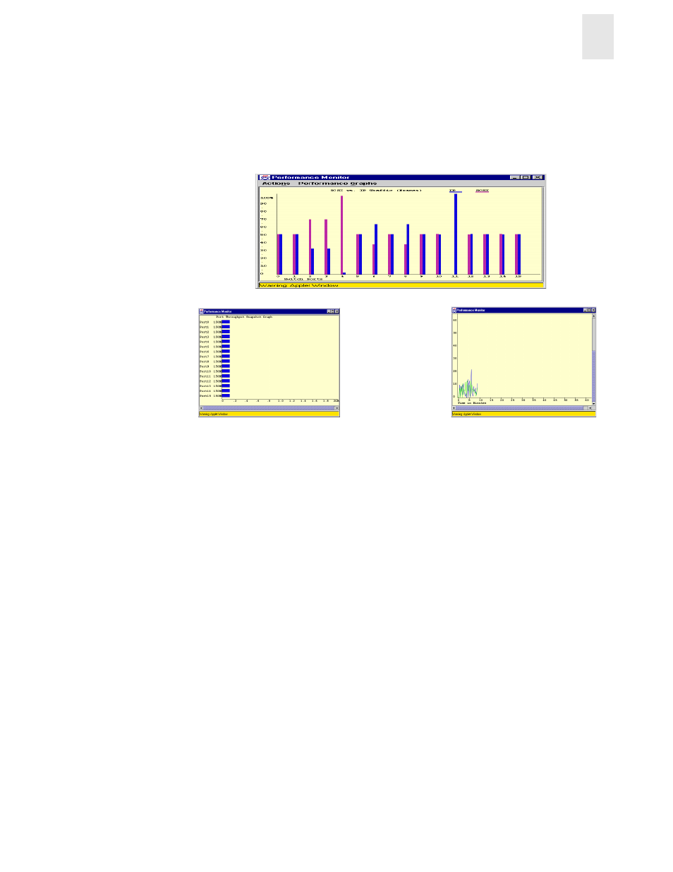 Performance graph formats, Figure 1-3 types of performance graphs, 1performance graph formats | HP StorageWorks 8B FC Entry Switch User Manual | Page 13 / 44