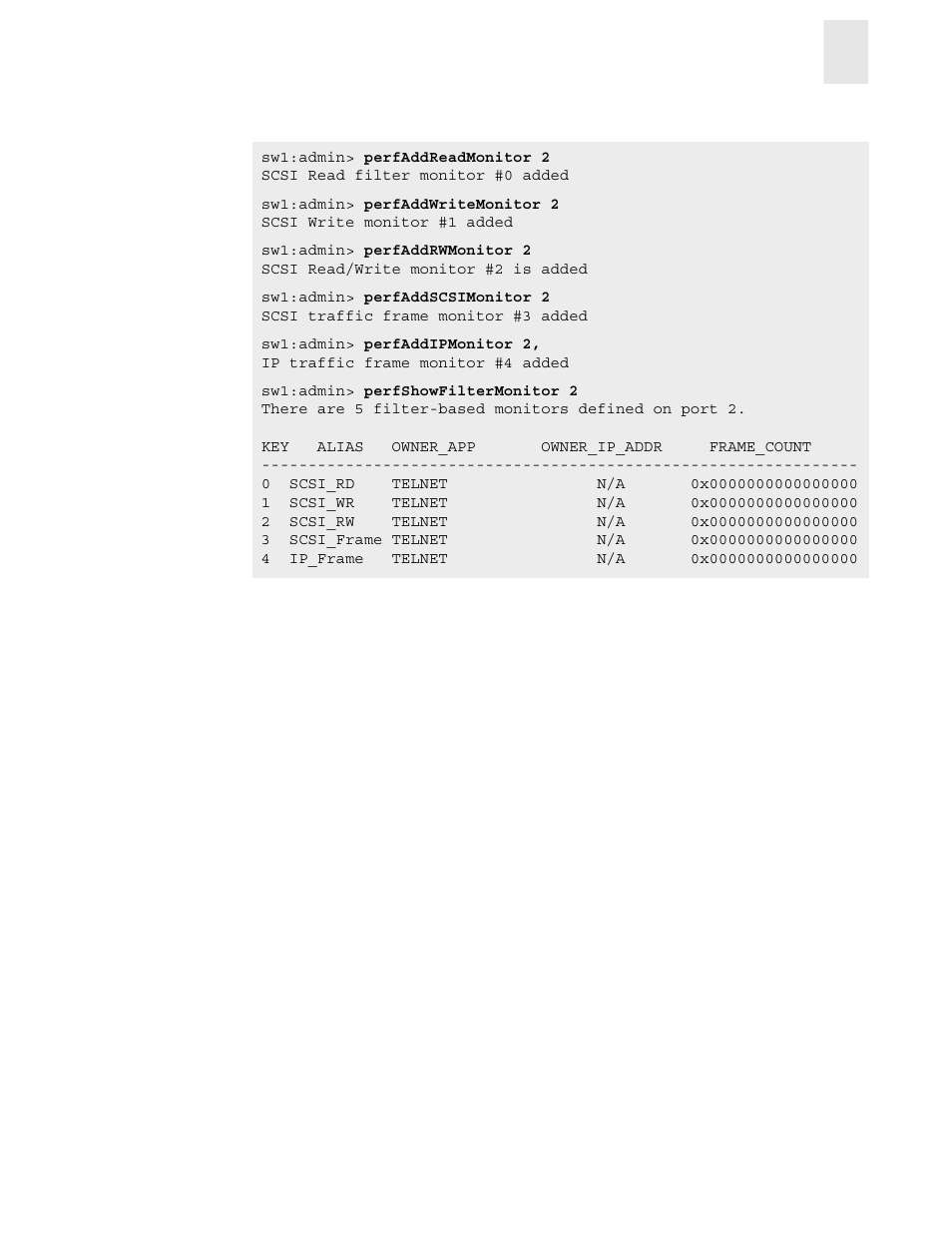 Adding user-defined filter-based monitors, 3adding user-defined filter-based monitors | HP StorageWorks 8B FC Entry Switch User Manual | Page 29 / 44