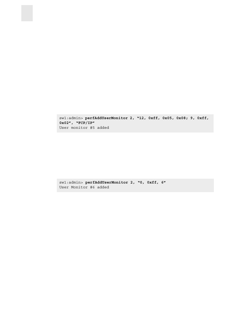 Displaying filter-based monitors | HP StorageWorks 8B FC Entry Switch User Manual | Page 30 / 44