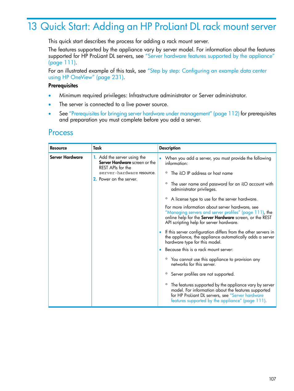 Process | HP OneView User Manual | Page 107 / 297