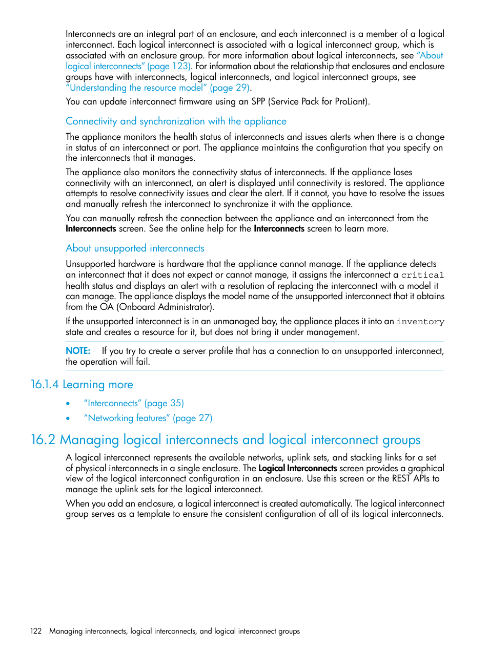 4 learning more | HP OneView User Manual | Page 122 / 297