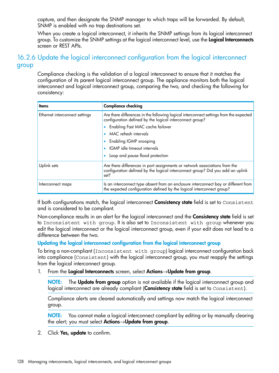 HP OneView User Manual | Page 128 / 297