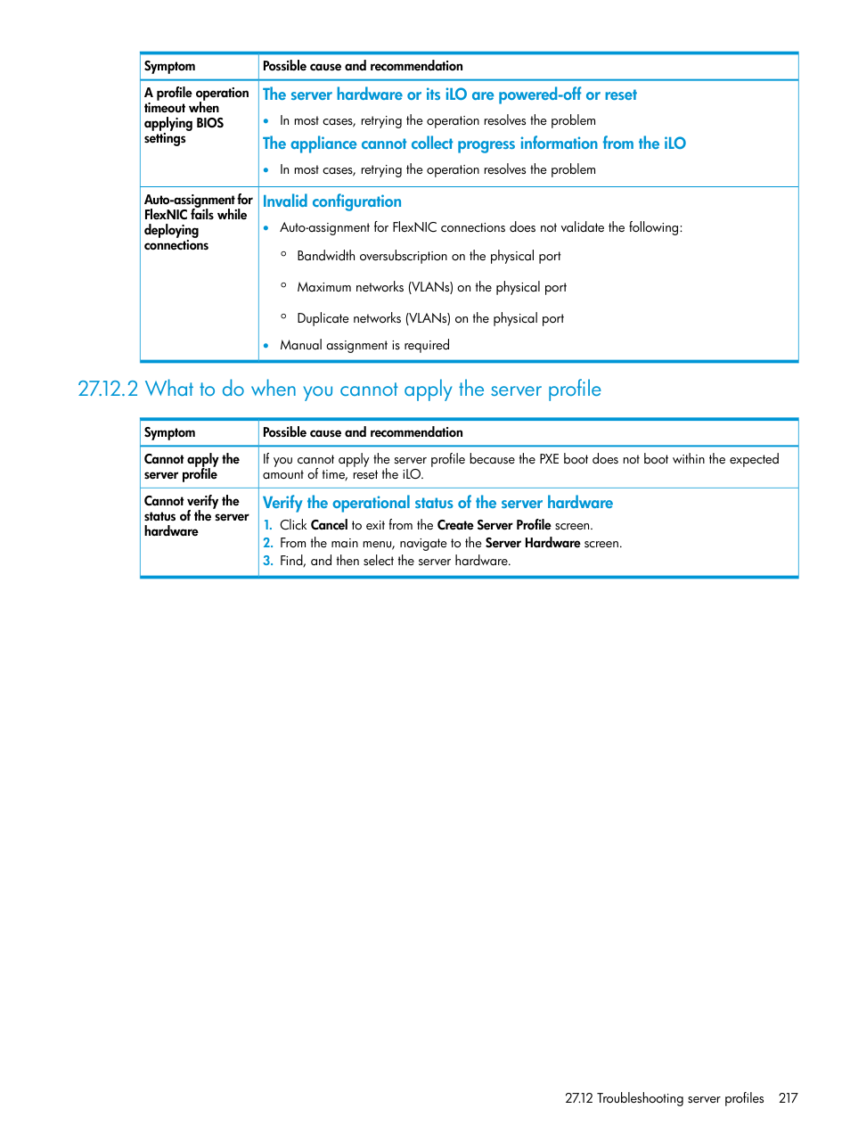 HP OneView User Manual | Page 217 / 297