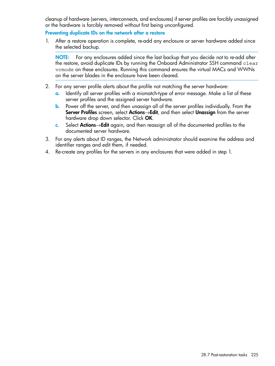 HP OneView User Manual | Page 225 / 297