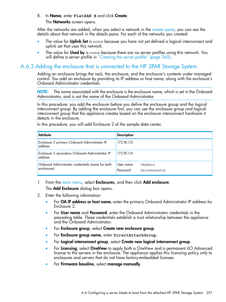 HP OneView User Manual | Page 257 / 297