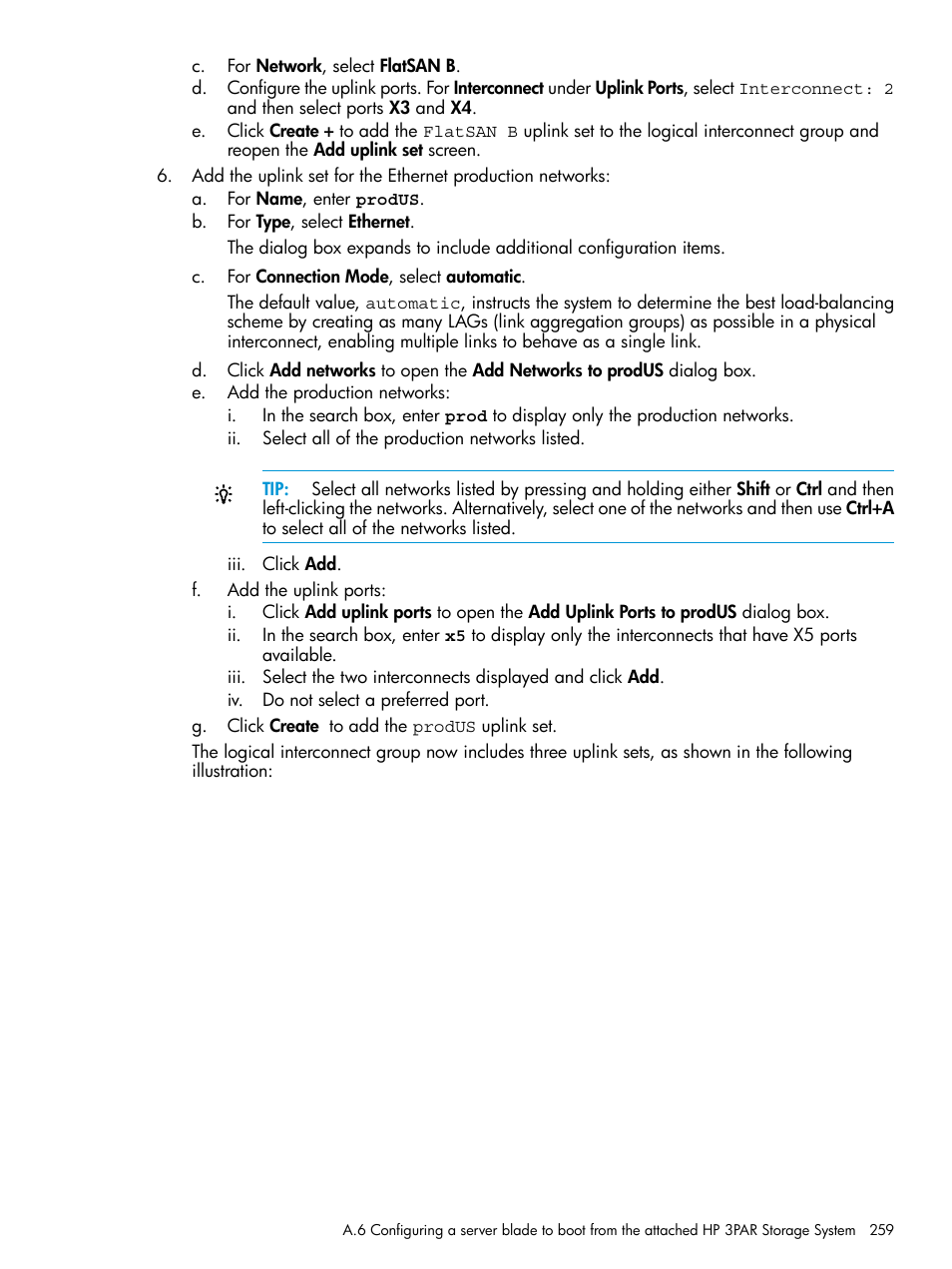 HP OneView User Manual | Page 259 / 297