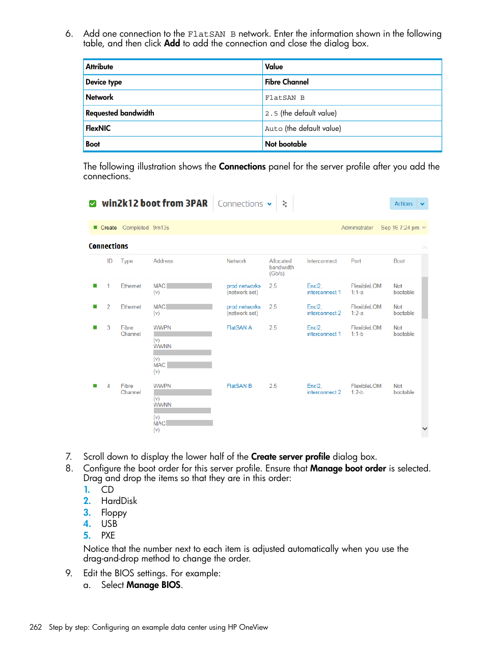 HP OneView User Manual | Page 262 / 297