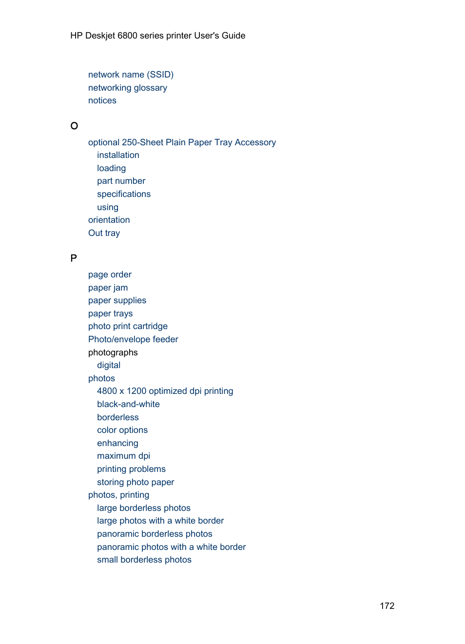 HP Deskjet 6840 Color Inkjet Printer User Manual | Page 172 / 176