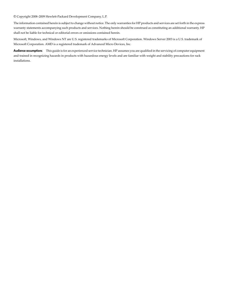 HP ProLiant DL785 G6 Server User Manual | Page 2 / 110