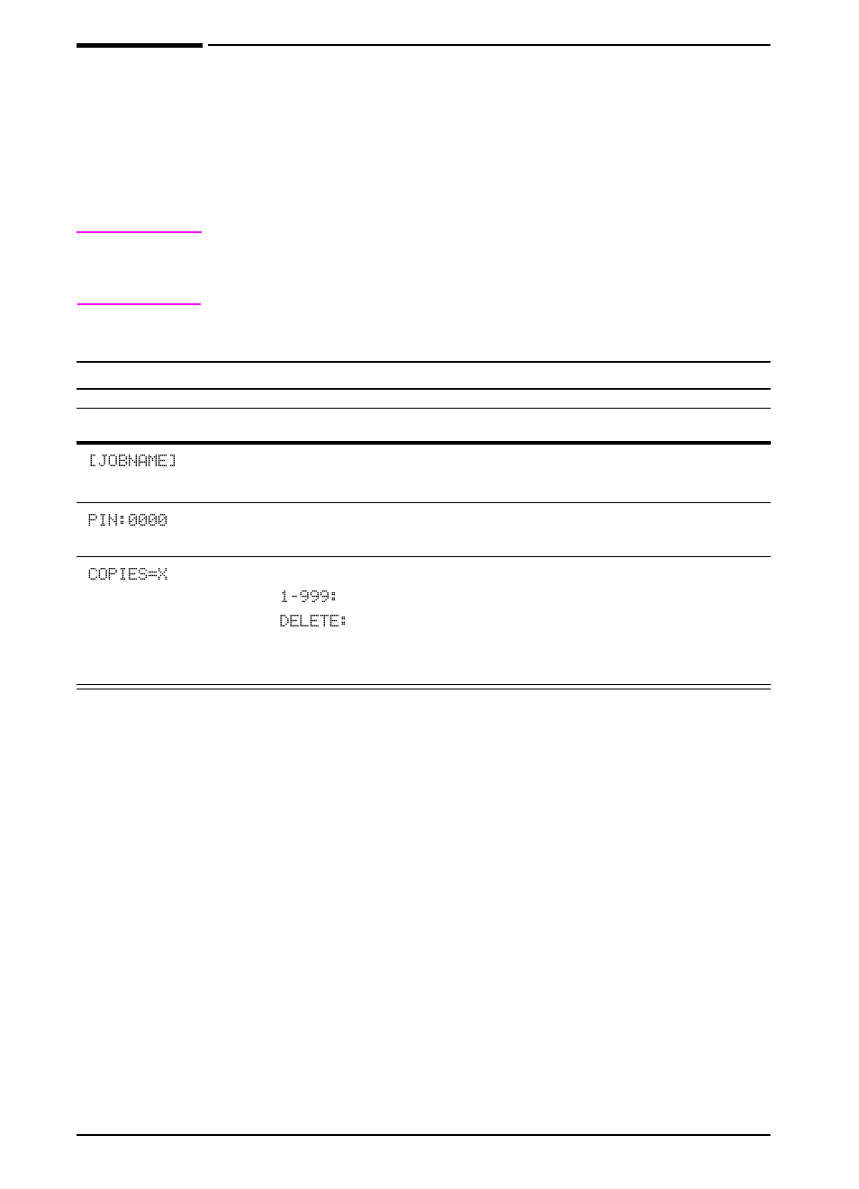 Private/stored jobs menu | HP LaserJet 5100 Printer series User Manual | Page 138 / 189