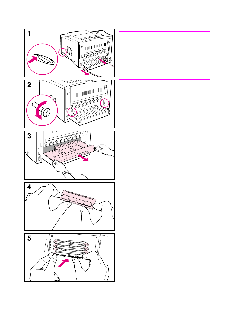 Installing a dimm | HP LaserJet 5100 Printer series User Manual | Page 158 / 189