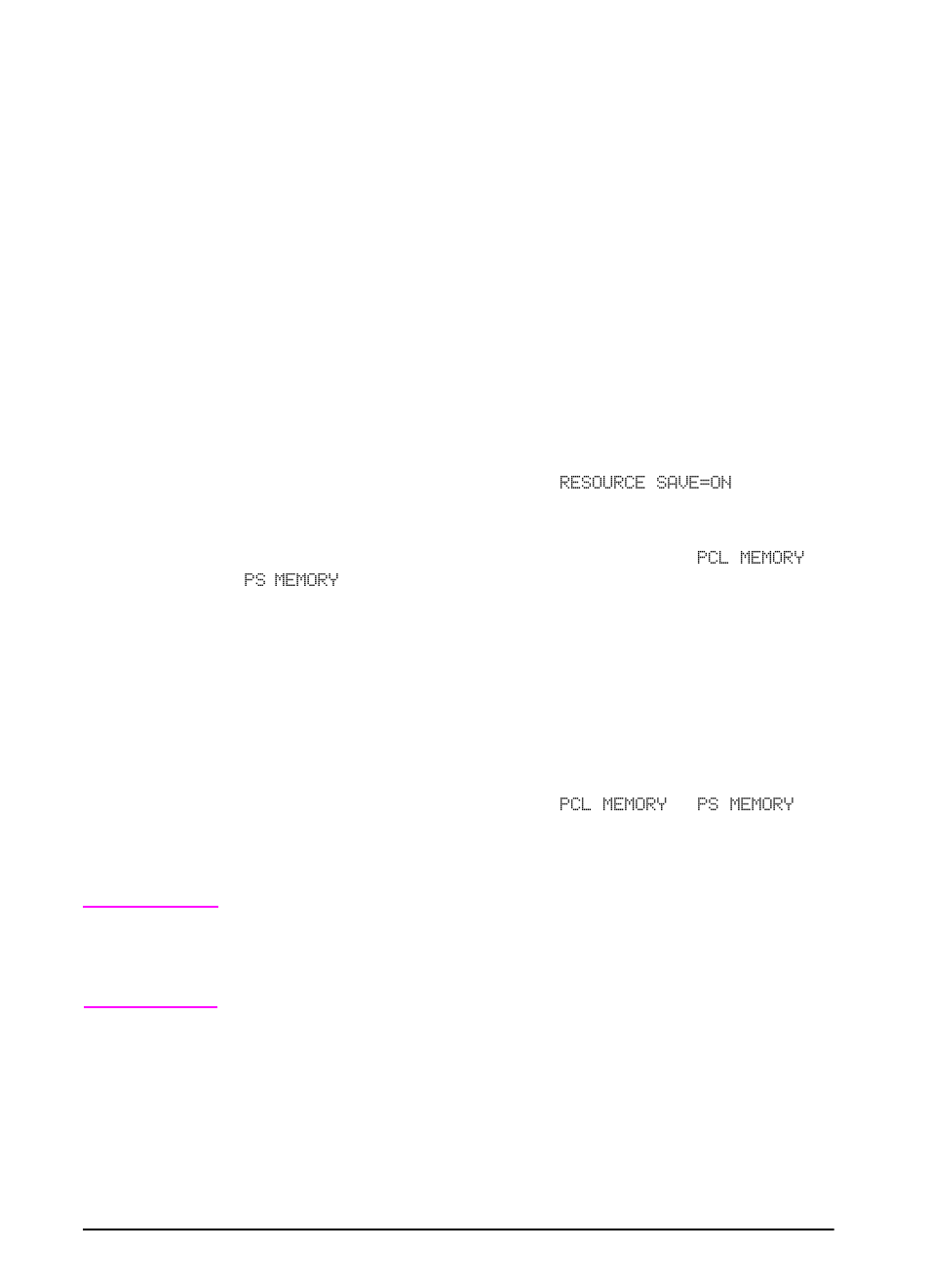 Adjusting memory settings, Resource saving | HP LaserJet 5100 Printer series User Manual | Page 162 / 189