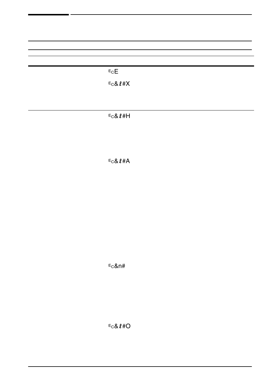 Common pcl printer commands, Printer commands d-5 | HP LaserJet 5100 Printer series User Manual | Page 169 / 189