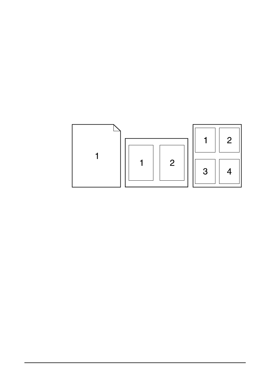 Printing the first page on different paper, Printing multiple pages on one sheet of paper | HP LaserJet 5100 Printer series User Manual | Page 62 / 189