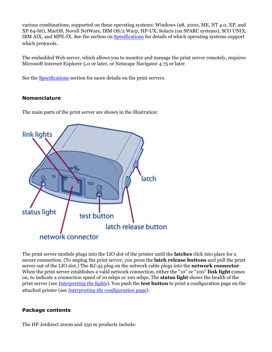 HP Jetdirect 250m Print Server series User Manual | Page 51 / 181