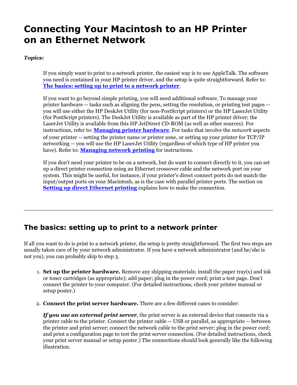 Printer networking | HP Jetdirect 250m Print Server series User Manual | Page 61 / 181
