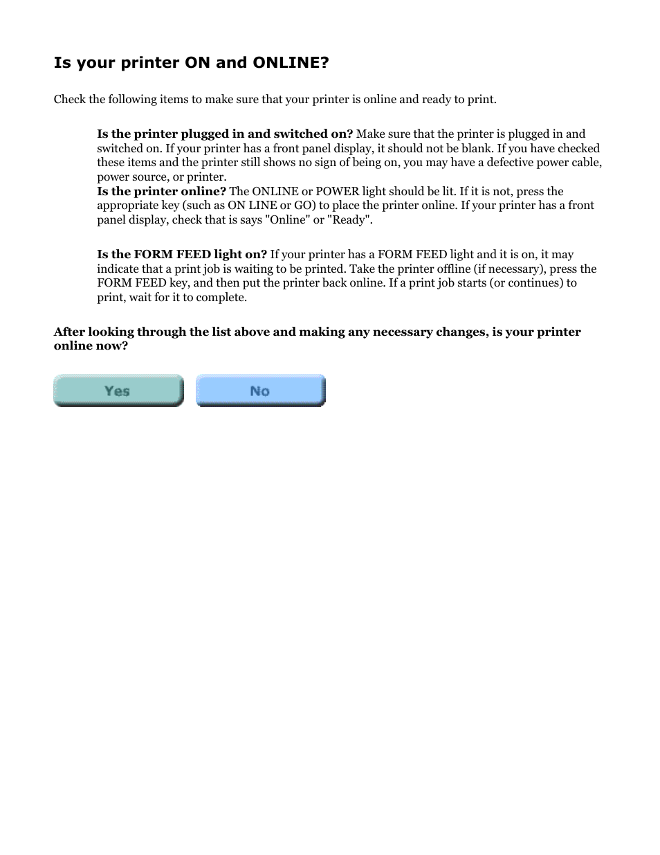 Hp jetdirect troubleshooting, Is your printer on and online | HP Jetdirect 250m Print Server series User Manual | Page 77 / 181