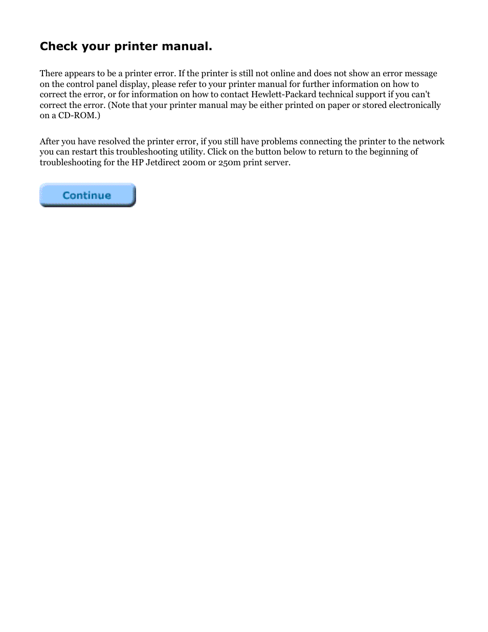 Hp jetdirect troubleshooting | HP Jetdirect 250m Print Server series User Manual | Page 81 / 181