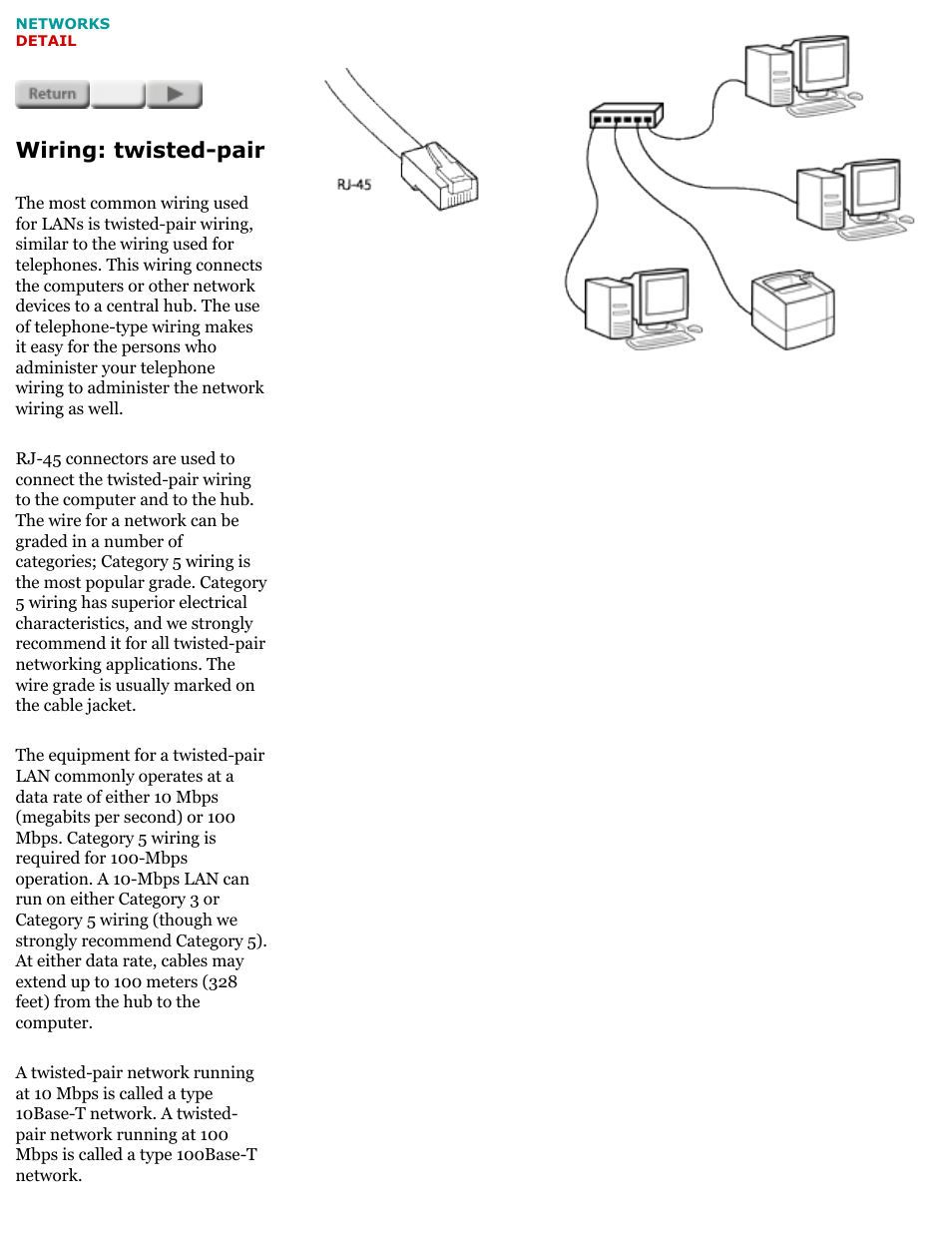 Network basics, Wiring: twisted-pair | HP Jetdirect 250m Print Server series User Manual | Page 9 / 181