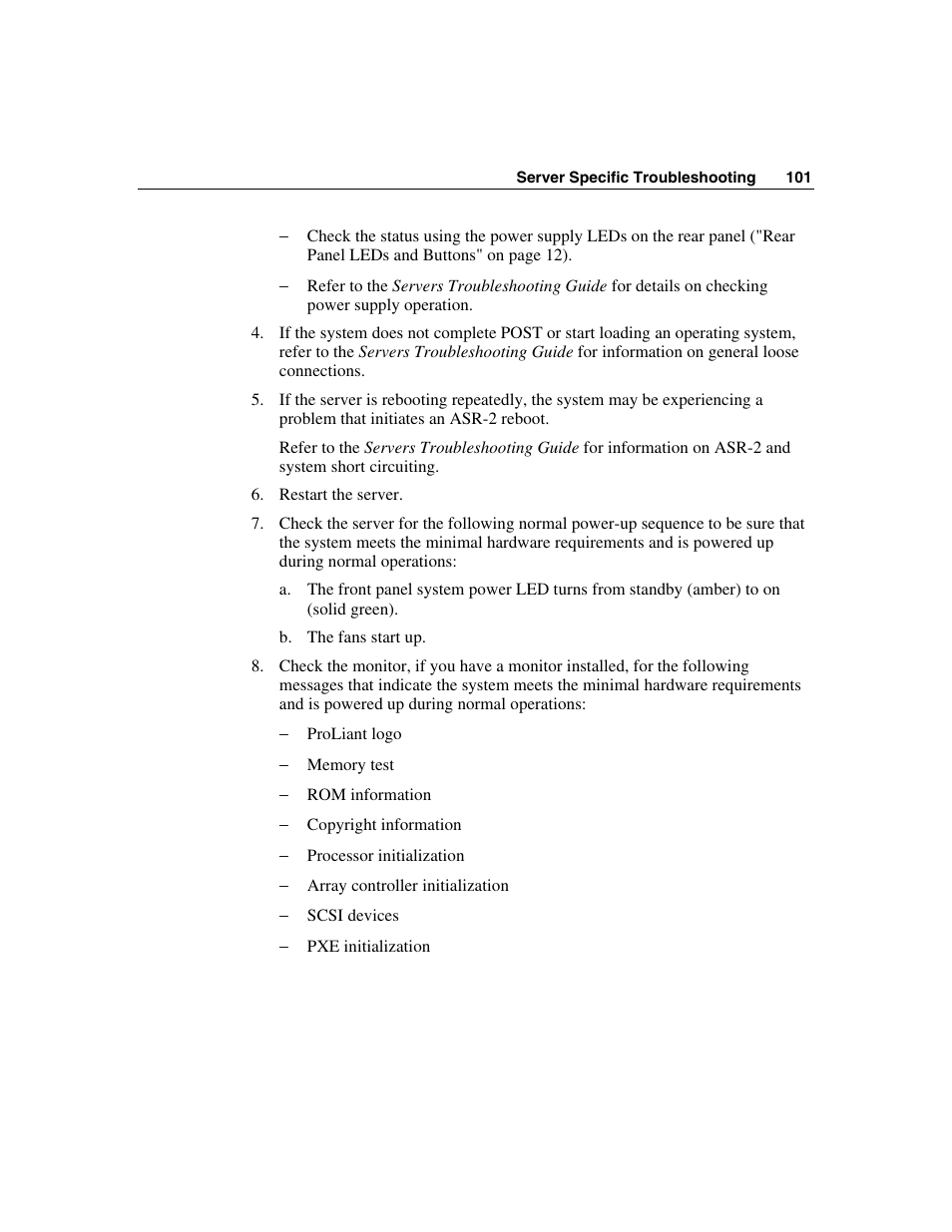HP ProLiant DL560 Server User Manual | Page 101 / 136