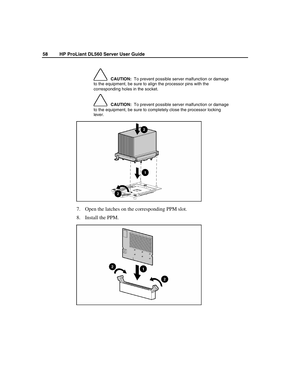 HP ProLiant DL560 Server User Manual | Page 58 / 136