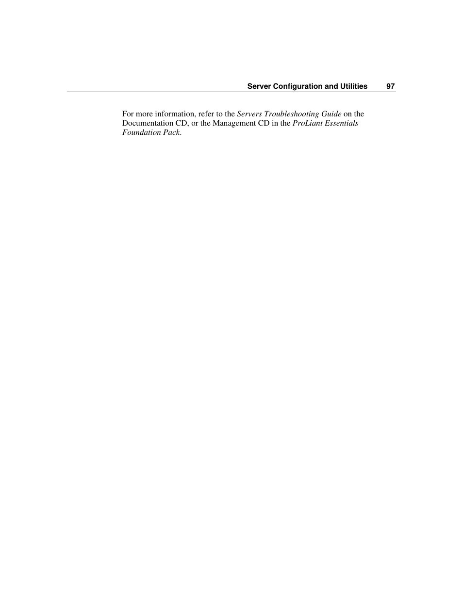 HP ProLiant DL560 Server User Manual | Page 97 / 136