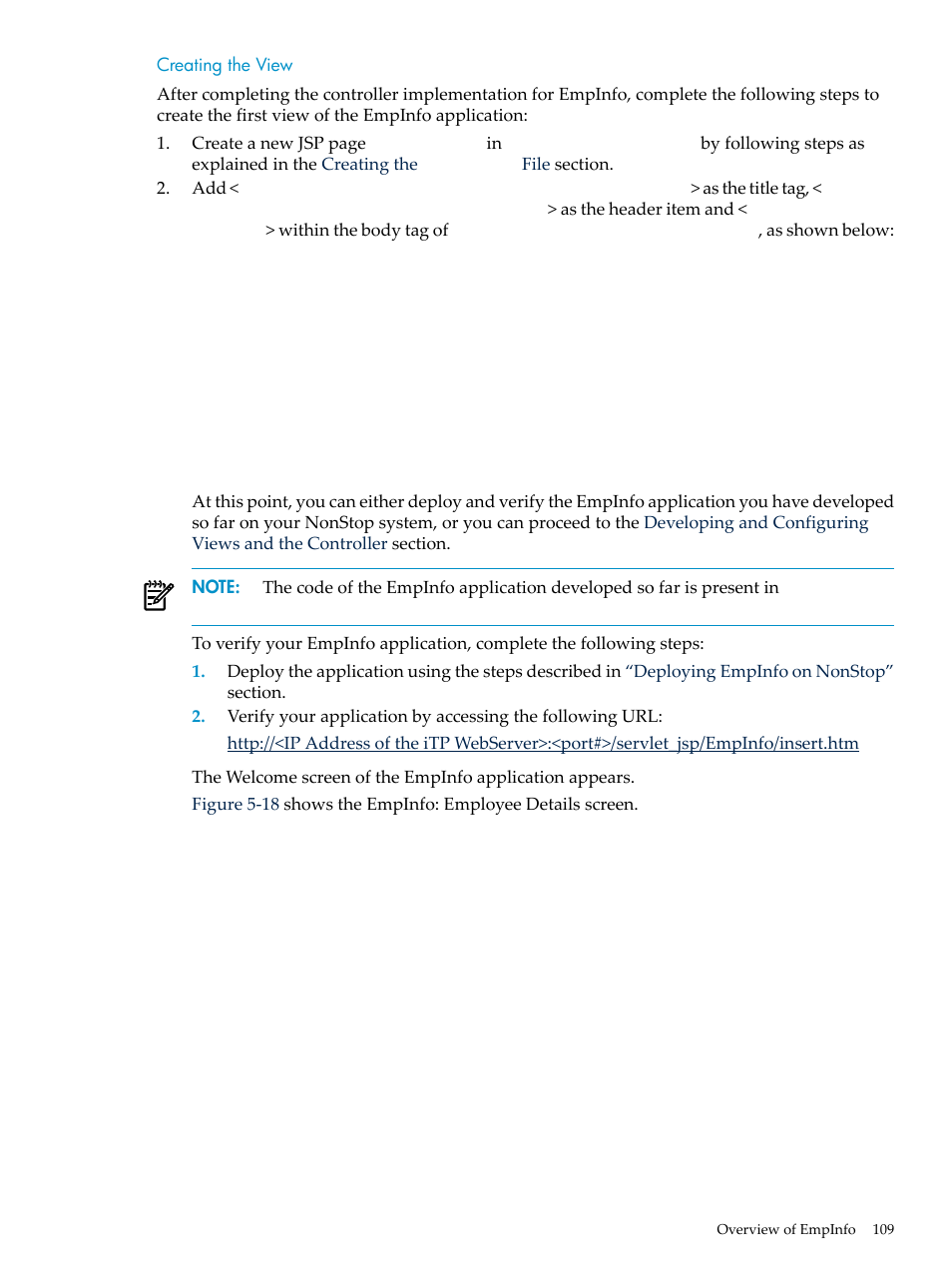 Creating the view | HP Integrity NonStop H-Series User Manual | Page 109 / 492