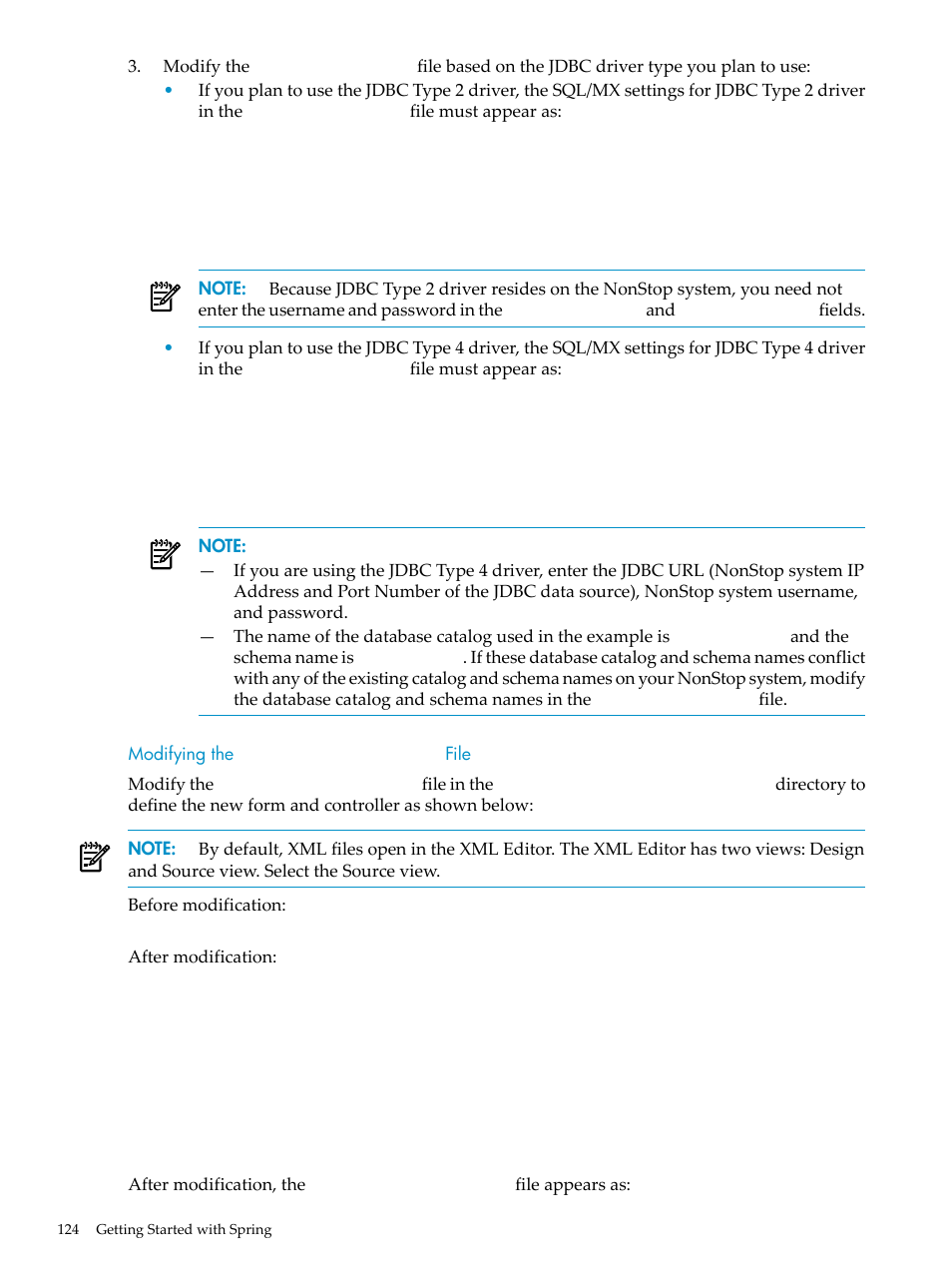 Modifying the empinfo-servlet.xml file, Modifying the, Empinfo-servlet.xml | File | HP Integrity NonStop H-Series User Manual | Page 124 / 492
