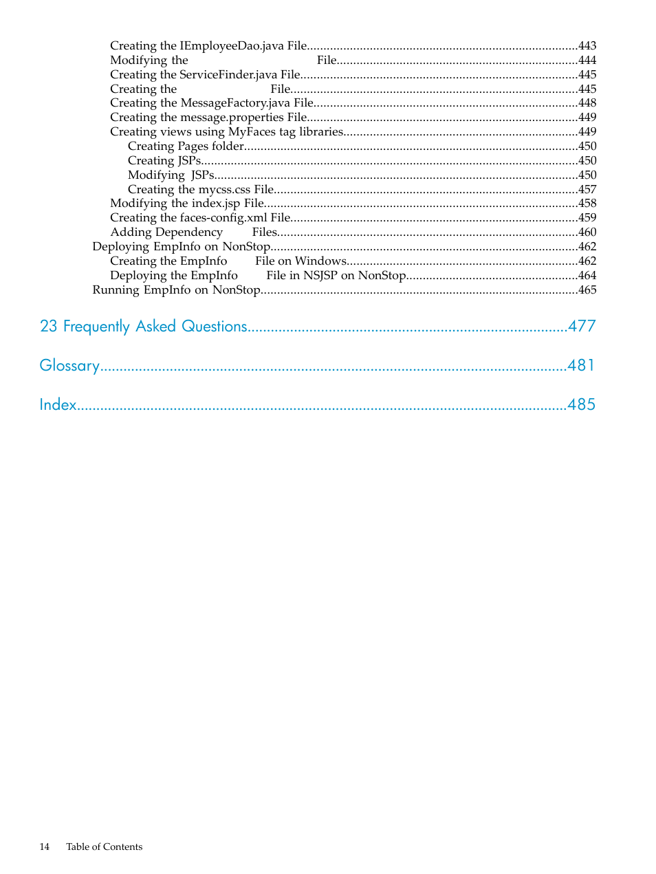 23 frequently asked questions glossary index | HP Integrity NonStop H-Series User Manual | Page 14 / 492