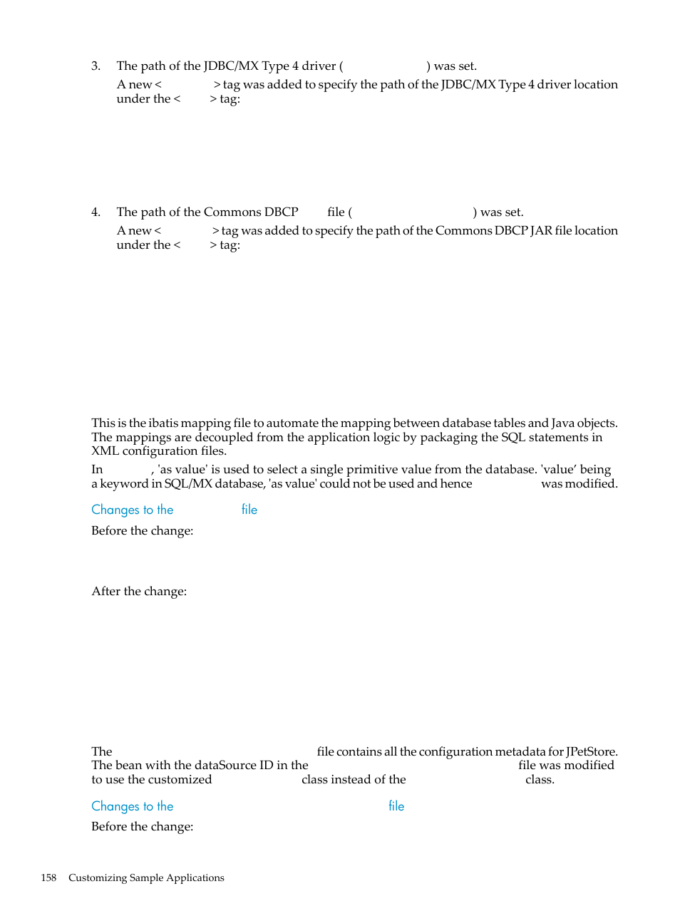 Item.xml, Dataaccesscontext-local.xml, Item.xml dataaccesscontext-local.xml | HP Integrity NonStop H-Series User Manual | Page 158 / 492