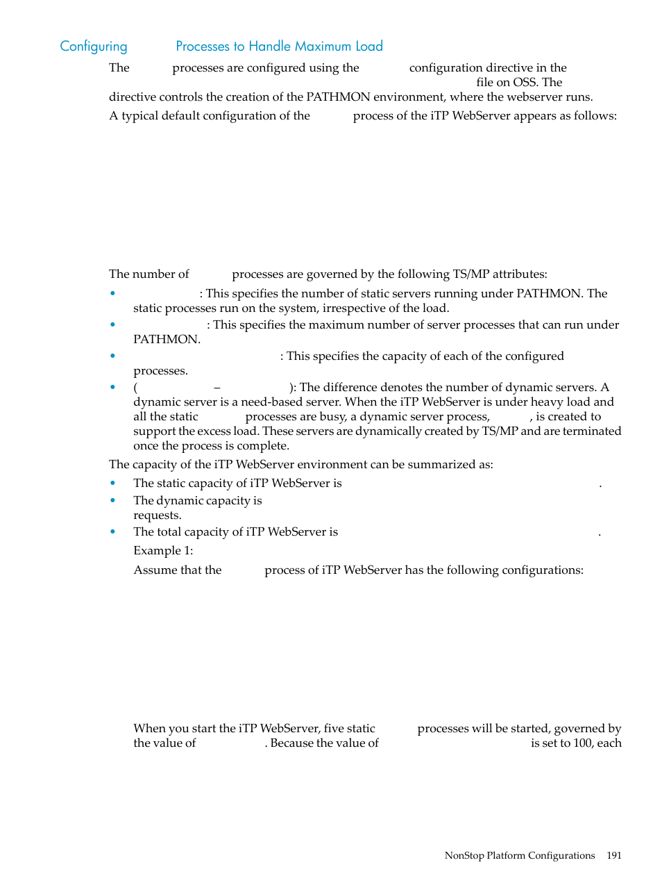 Configuring httpd processes to handle maximum load, Configuring, Httpd | Processes to handle maximum load | HP Integrity NonStop H-Series User Manual | Page 191 / 492