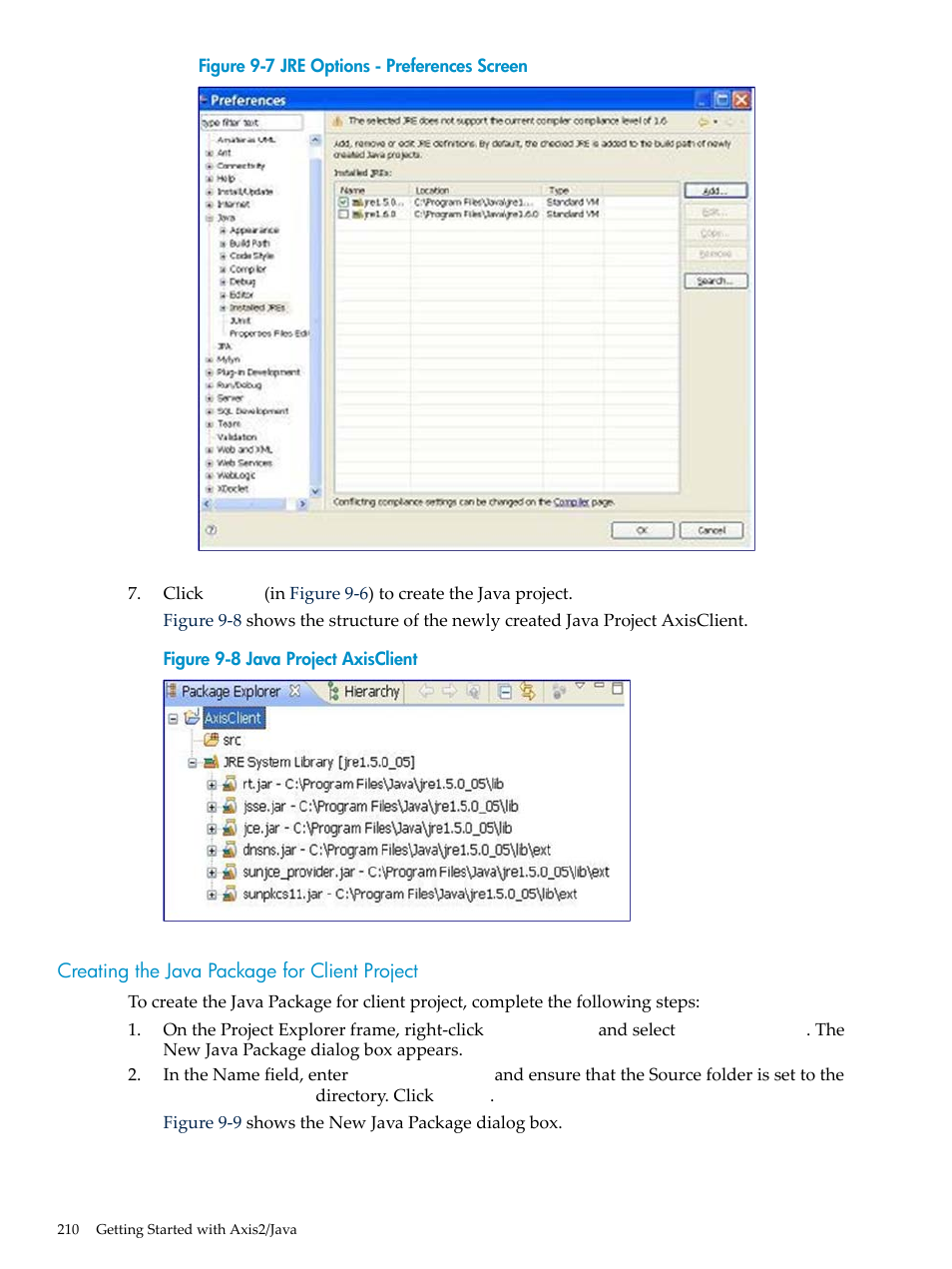 Creating the java package for client project | HP Integrity NonStop H-Series User Manual | Page 210 / 492