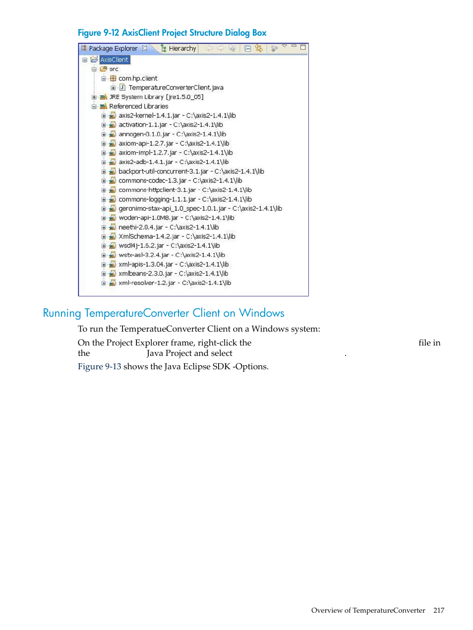 Running temperatureconverter client on windows | HP Integrity NonStop H-Series User Manual | Page 217 / 492