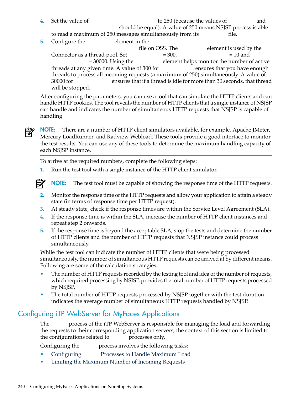 Configuring itp webserver for myfaces applications | HP Integrity NonStop H-Series User Manual | Page 240 / 492