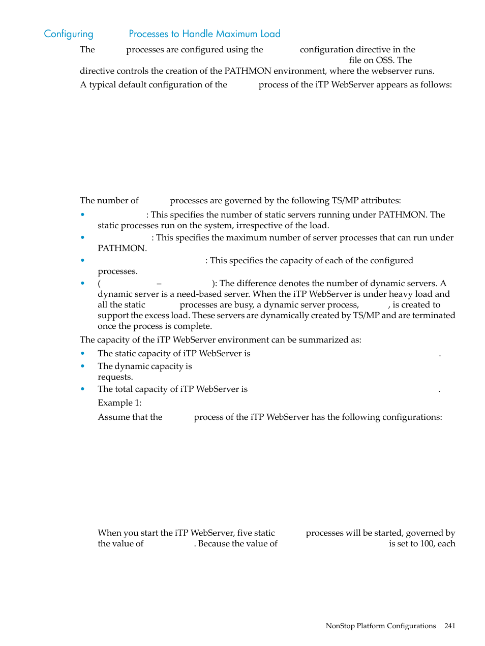Configuring httpd processes to handle maximum load, Configuring, Httpd | Processes to handle maximum load | HP Integrity NonStop H-Series User Manual | Page 241 / 492