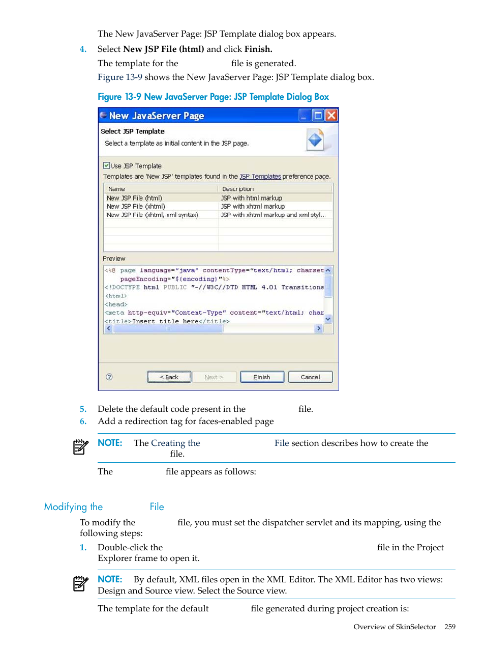 Modifying the web.xml file, Modifying the, Web.xml | File | HP Integrity NonStop H-Series User Manual | Page 259 / 492