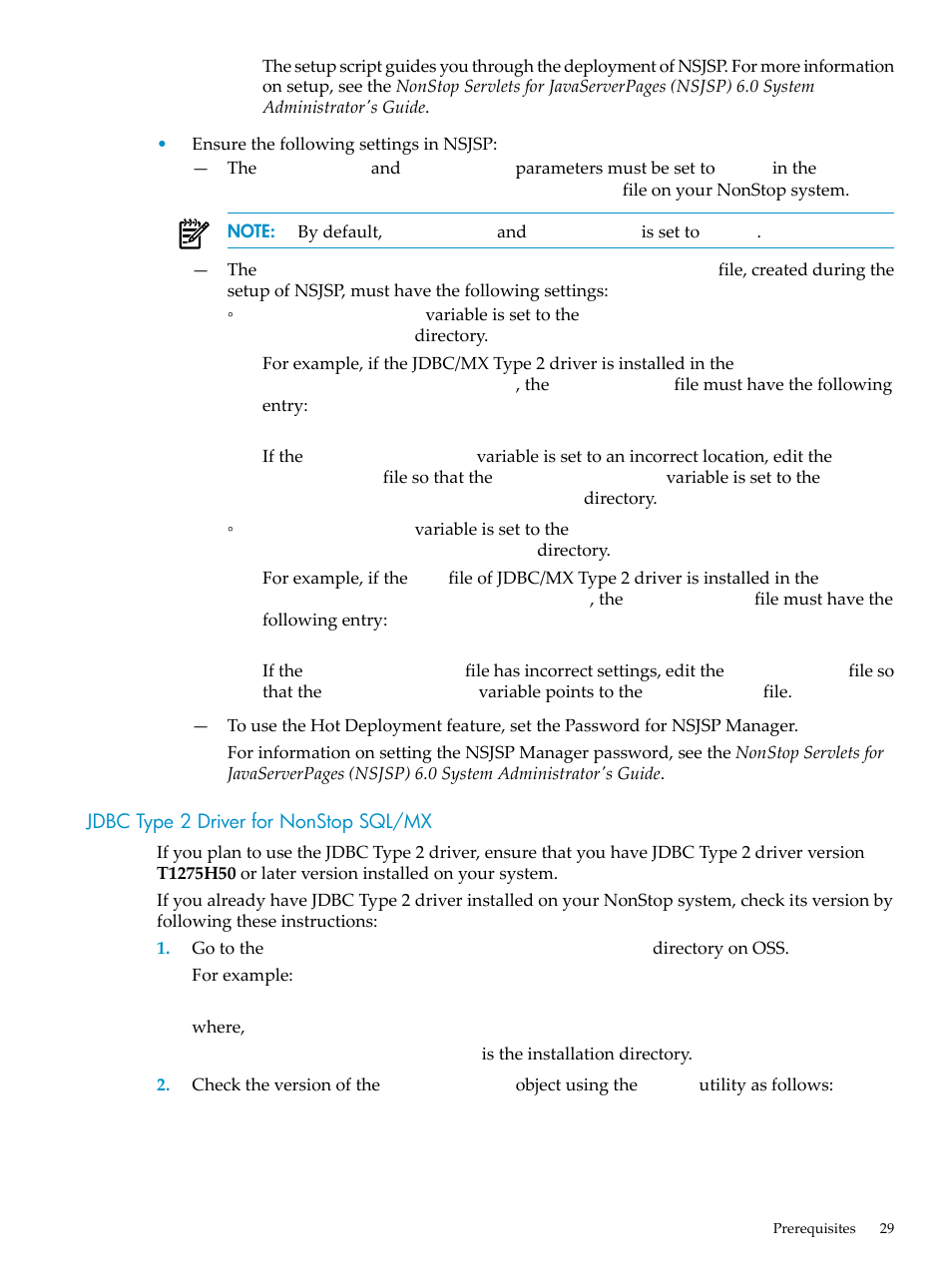 Jdbc type 2 driver for nonstop sql/mx | HP Integrity NonStop H-Series User Manual | Page 29 / 492