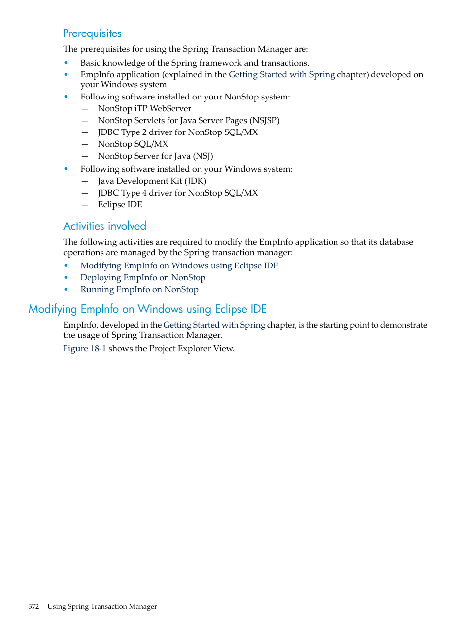 Modifying empinfo on windows using eclipse ide, Prerequisites, Activities involved | HP Integrity NonStop H-Series User Manual | Page 372 / 492