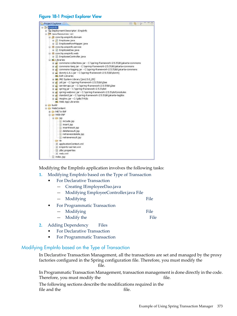Modifying empinfo based on the type of transaction, Figure 18-1 | HP Integrity NonStop H-Series User Manual | Page 373 / 492
