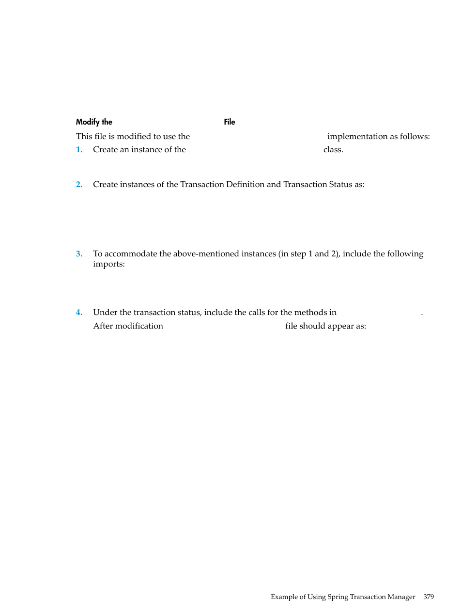 Modify the employeecontroller.java file, Modify the, Employeecontroller.java | File | HP Integrity NonStop H-Series User Manual | Page 379 / 492